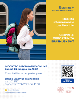 Incontro informativo per Erasmus Traineeship