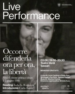 Live performance con Isabella Ragonese al Teatro Verdi